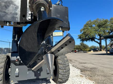 premier stump drill for skid steer|stump planing auger.